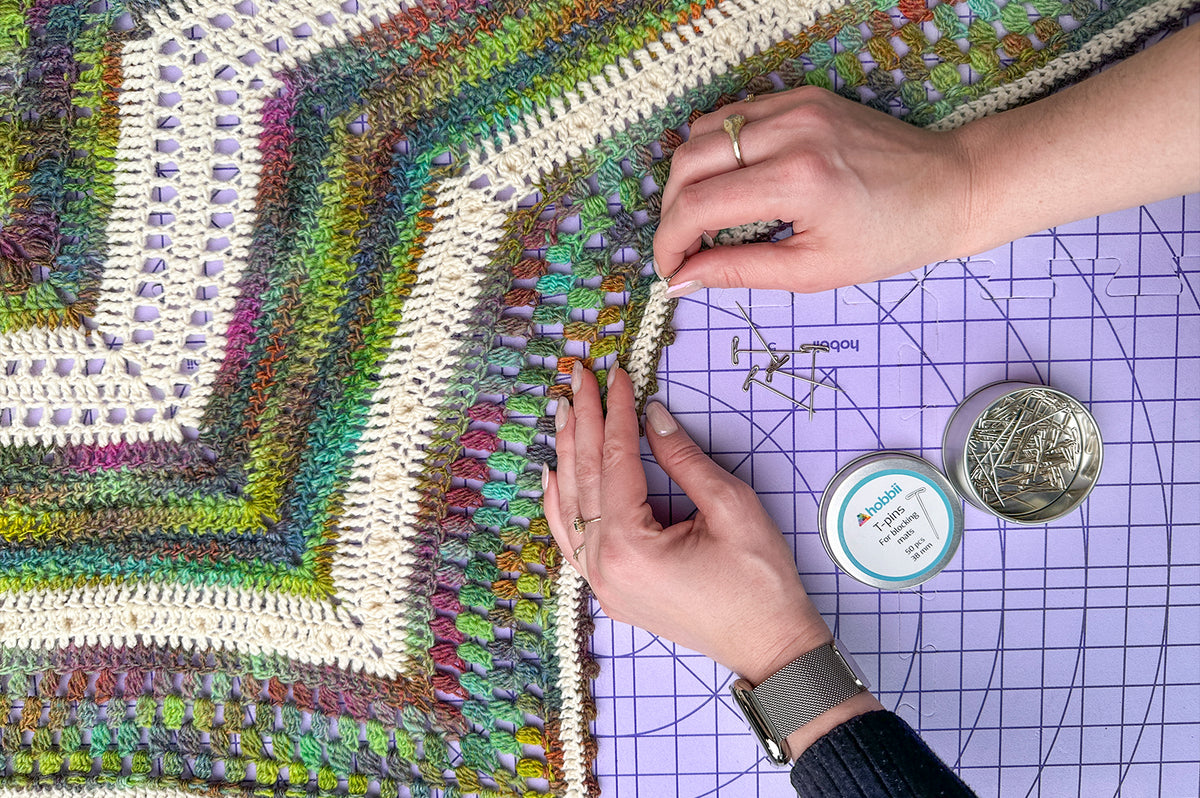 How to Wash and Block Your #BeYourOwnStarCAL Shawl