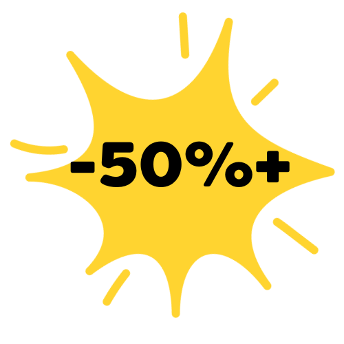 50% Off+