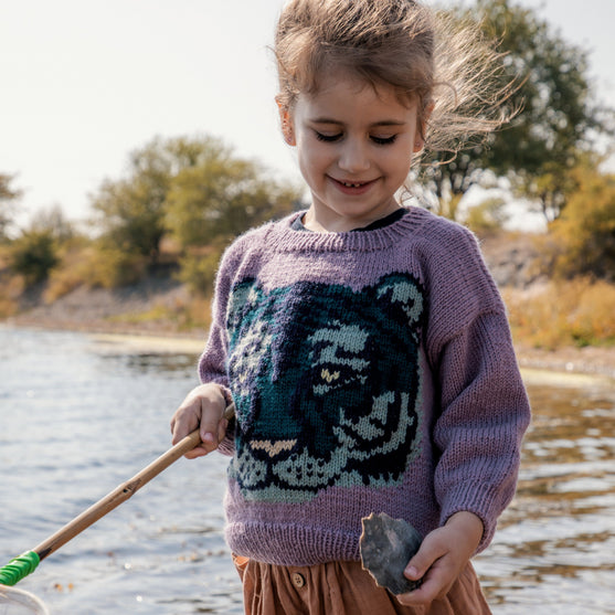 Mint Tiger - Children’s Sweater
2