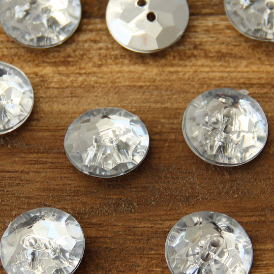 Two Hole Cocktail Buttons - 18 mm (0.7 inches) - Go Handmade
11
