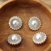 Boutons perles avec pierre - 21 mm - 4 pièces - Go Handmade
4