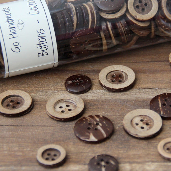 Boutons noix de coco - Classic - Go Handmade
2