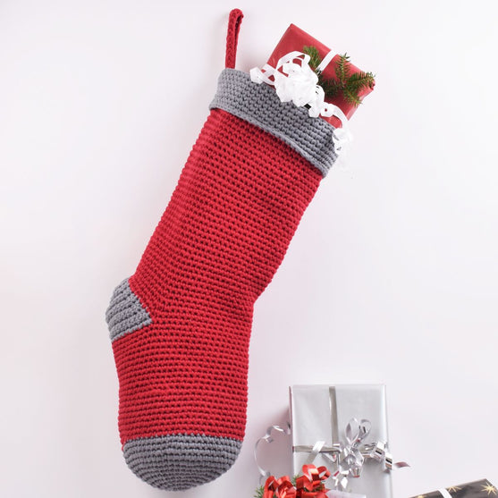 Crochet Ribbon – Chaussette de Noël
1
