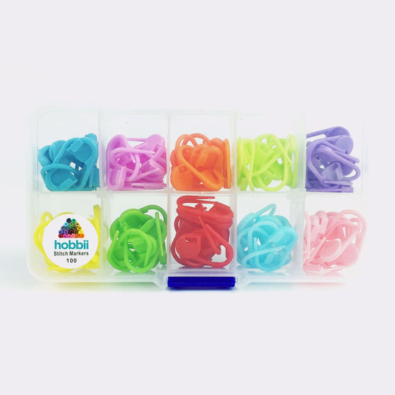 Stitch markers in box - 100 pcs. - Hobbii
4