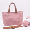 Ribbon Shopper avec Fond en Cuir
1