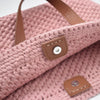 Ribbon Shopper avec Fond en Cuir
2