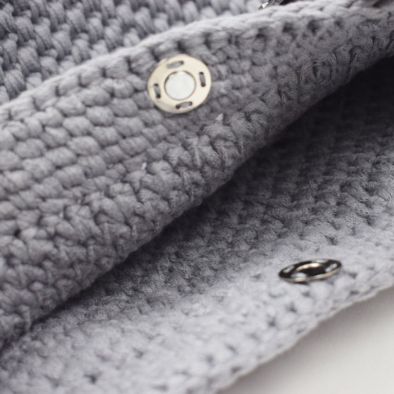 Ribbon Shopper with a Leather Base – Small
4