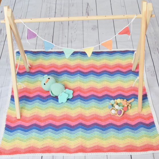 Guirlande mini fanions arc-en-ciel
3