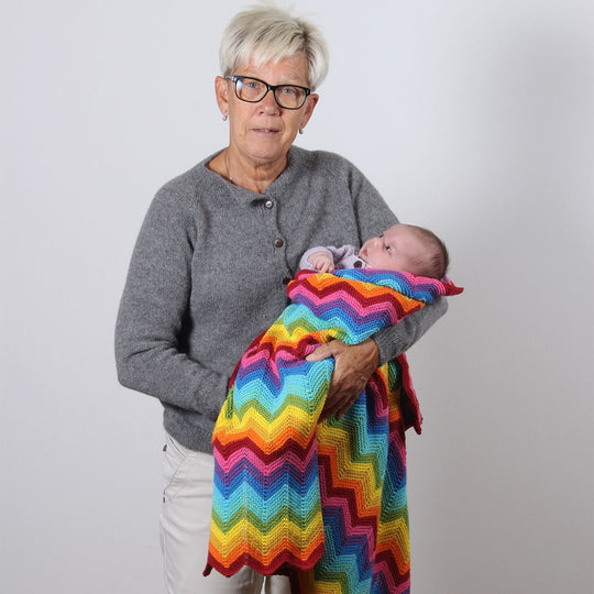 Super Rainbow Swaddle Blanket