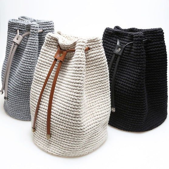 Bag Drawstring - Black/Bronze - Go Handmade
8