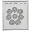 Boutons Glitter - Argent - Plusieurs Tailles - Go Handmade
1