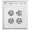 Boutons Bling - Petites Pierres - Argent - 4 pcs. - Go Handmade
2