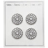 Boutons Bling - Petites Pierres - Argent - 4 pcs. - Go Handmade
3