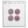 Boutons Bling - Petites Pierres - Rose- 4 pcs. - Go Handmade
3