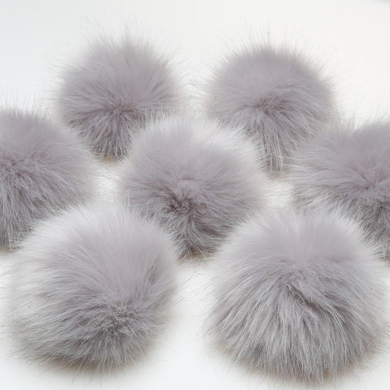 Pompon - Gris, small/10 cm - Go Handmade
2