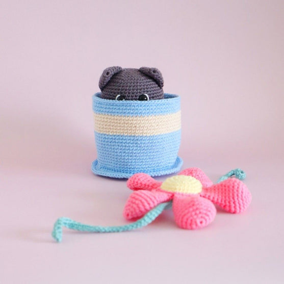 Pot Pet Kitty - Amigurumi
3