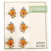 Wooden Buttons - The Dragon Jonas - 6 pcs, 20 mm - Go Handmade
1