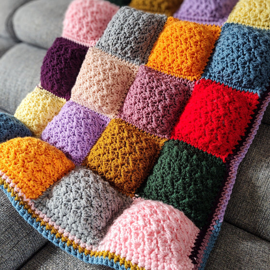 Soft Squares - Padded Throw
4