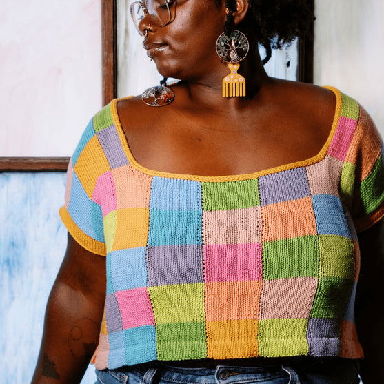 Suncatcher - T-shirt à Encolure Carrée
5