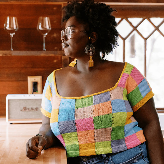 Suncatcher - T-shirt à Encolure Carrée
4