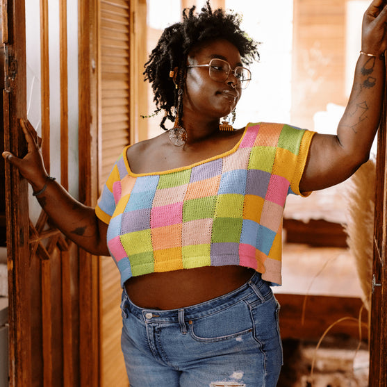 Suncatcher - T-shirt à Encolure Carrée
7