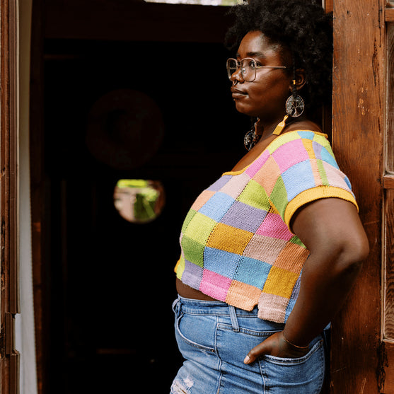 Suncatcher - T-shirt à Encolure Carrée
8