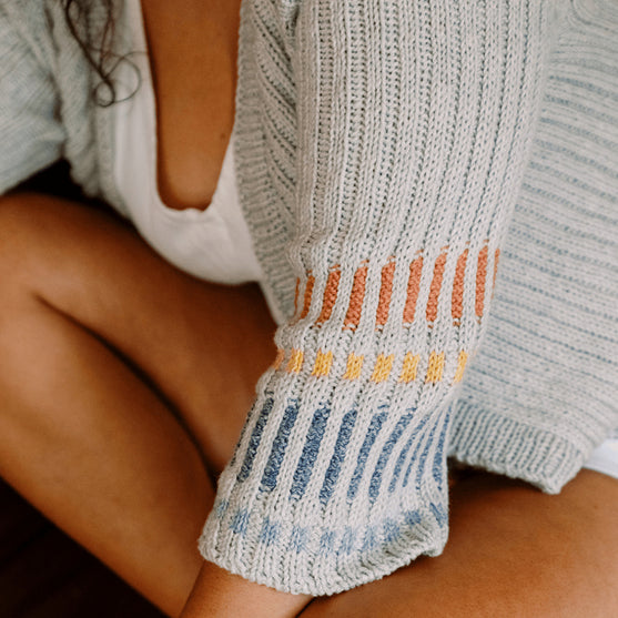 Fusing Cardigan - Open Cardi with Tie Belt
8