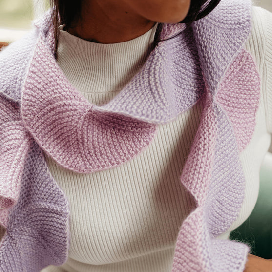 Undulate - Garter Fan Scarf
2