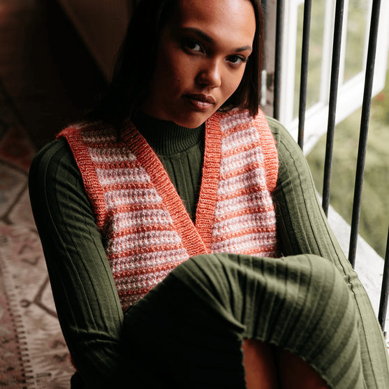 Amelia - Gilet à Motif Coloré
2