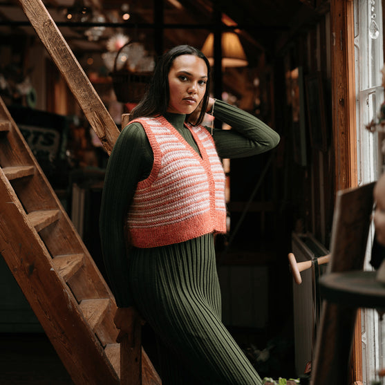 Amelia - Gilet à Motif Coloré
4