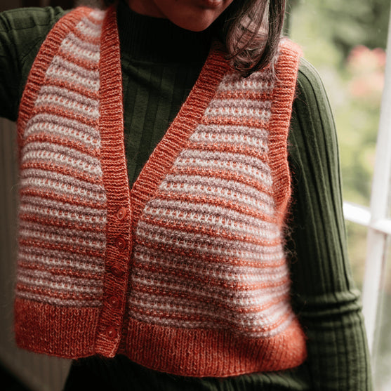 Amelia - Gilet à Motif Coloré
5