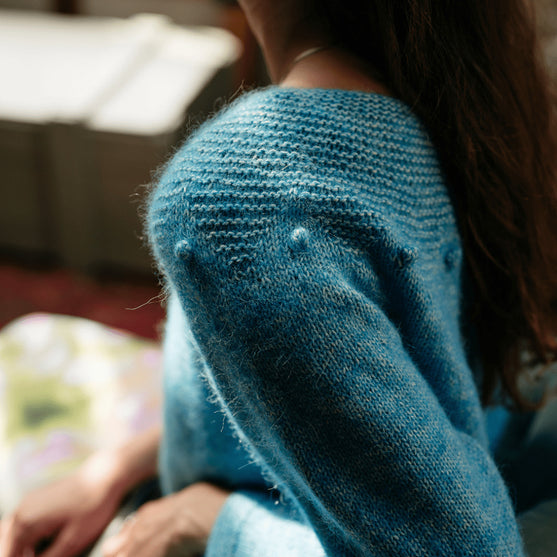 Adorned Pullover - Garter Yoke Pullover
4