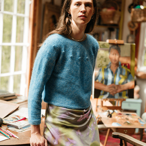 Adorned Pullover - Pull Empiècement Mousse
6