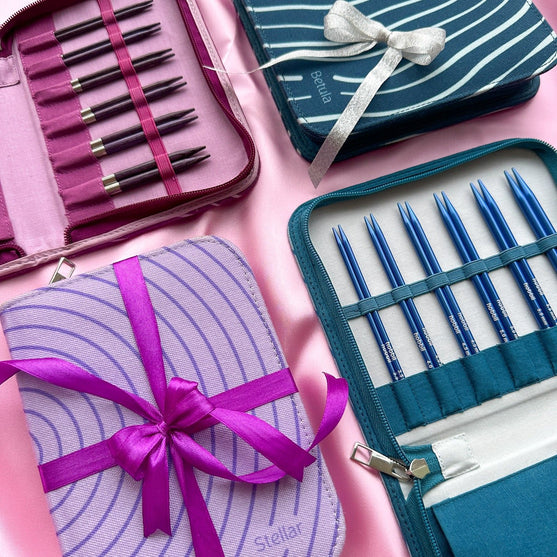 Stellar Short Interchangeable Circular Needle Set Essential - Amethyst - Hobbii
14