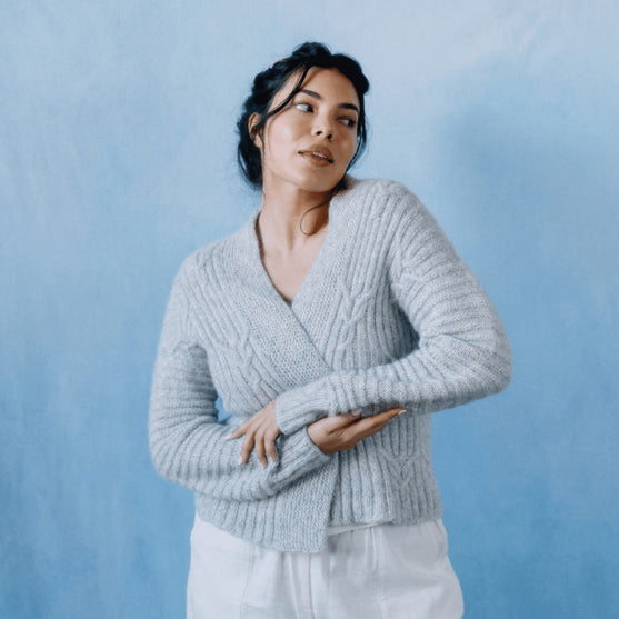 Cloudbusting - Cabled Cardigan
6