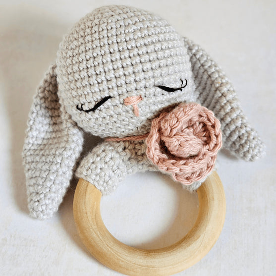 Retro Bunny Love - Hochet et Doudou
5