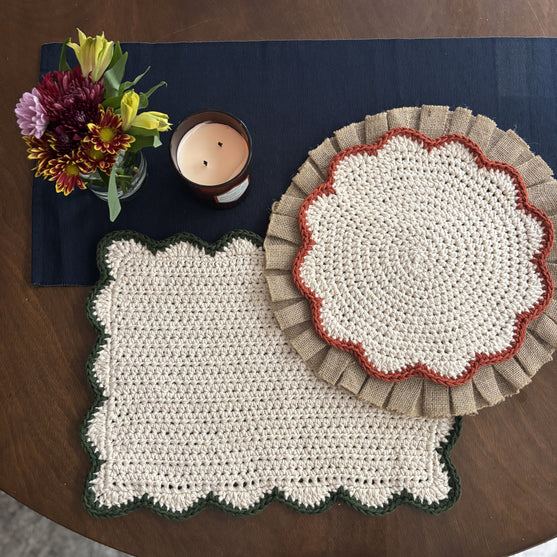 Scallops - Set de table rectangulaire
3