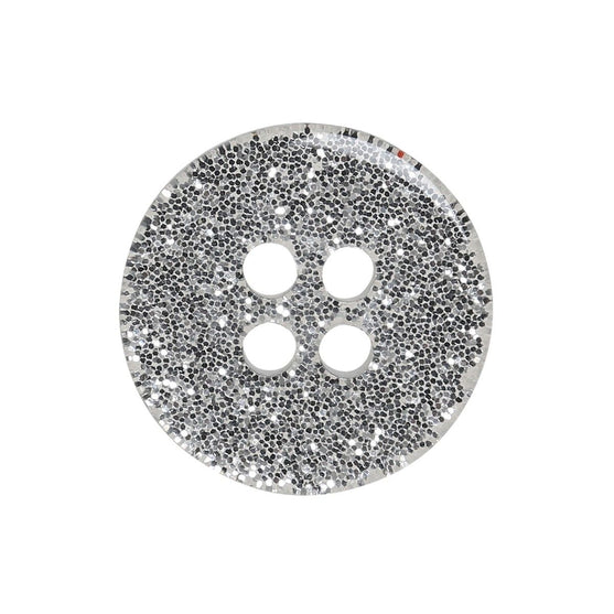 Boutons Glitter - Argent - Plusieurs Tailles - Go Handmade
2