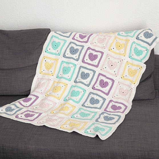 Rainbow Hearts - Baby Blanket
2