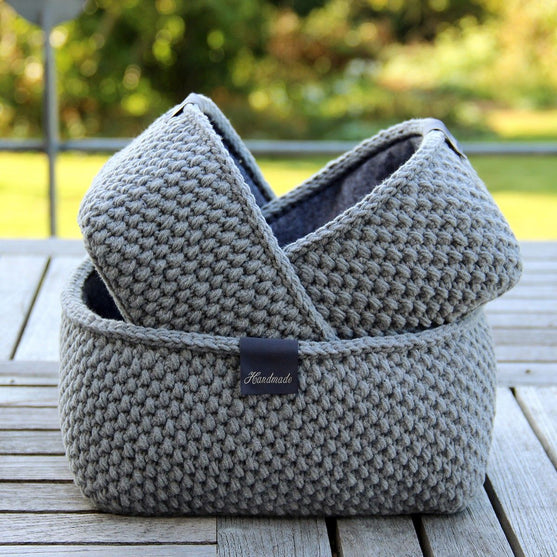Moss Stitch Panier - Carré
1