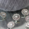 Boutons Bling - Petites Pierres - Argent - 4 pcs. - Go Handmade
4