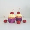 Cupcakes with cherries
1