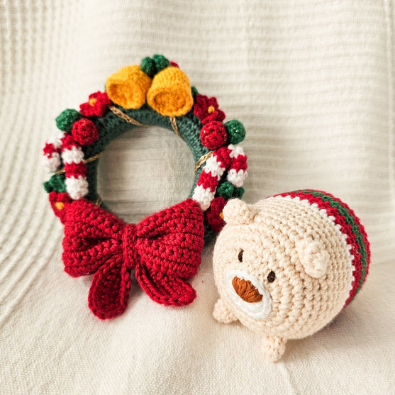 Alfie the Bear - Christmas Wreath
3