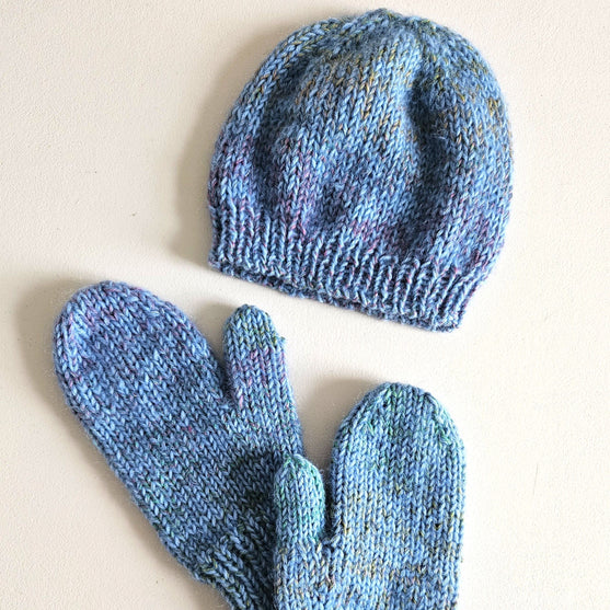 Bonnet et moufles Chunky
2