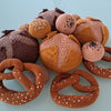 Bread - Bread roll, sourdough bread and pretzel
1