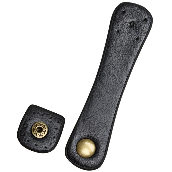 PU leather Strap w/ Snap 4.3” x 0.8” - Go Handmade
1