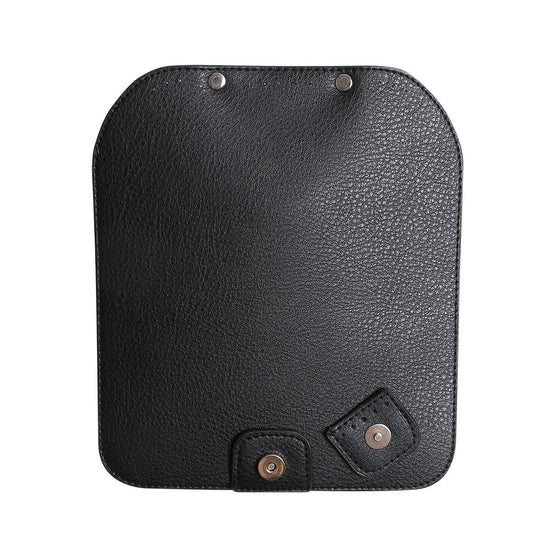 Rabat de sac avec bouton magnétique - Black/Silver - Go Handmade
4