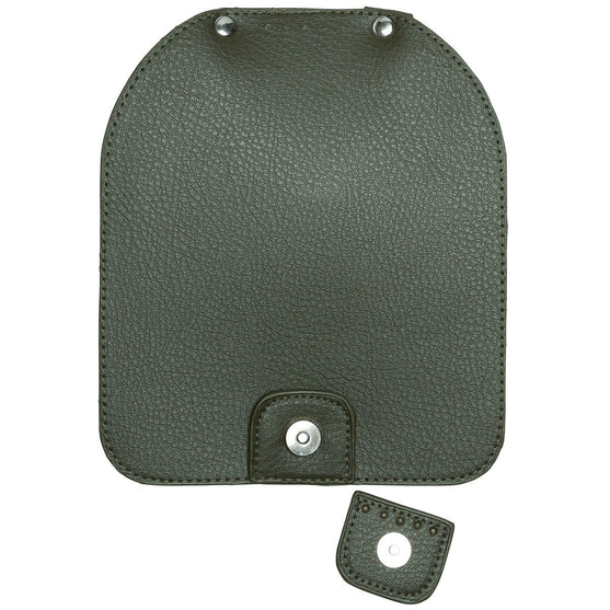 Rabat de sac avec bouton magnétique - Green/Silver - Go Handmade
2