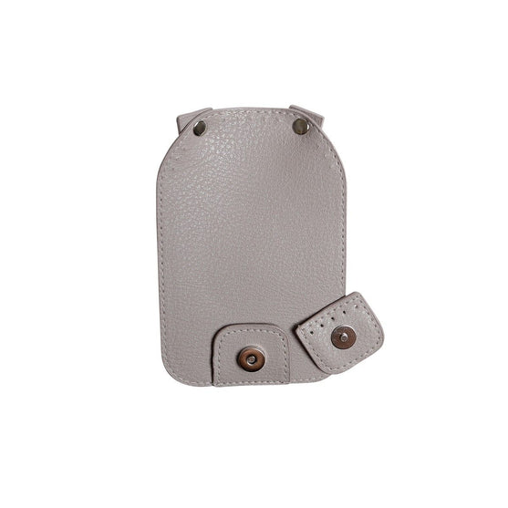 Rabat de sac avec bouton magnétique - Beige/Argent - Go Handmade
4