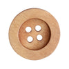 Boutons en bois - Round Groove - Clairs - Go Handmade
3